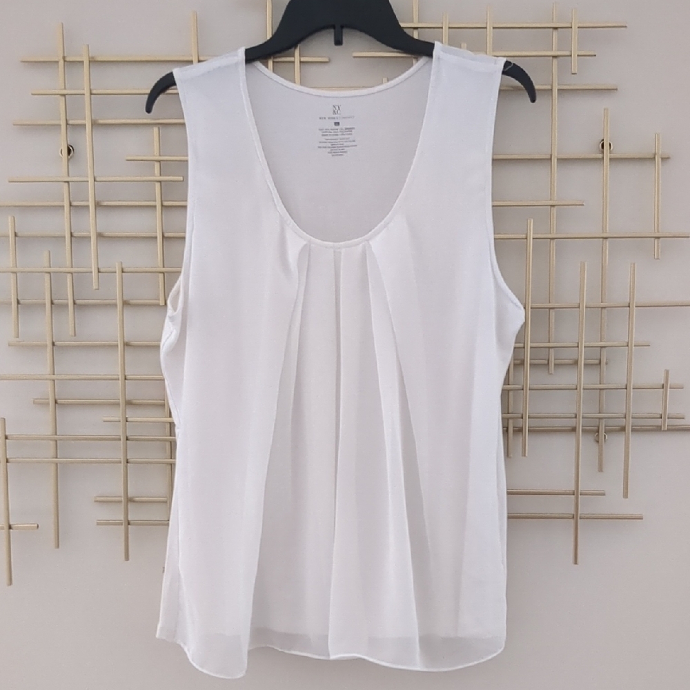 White Sleeveless Top